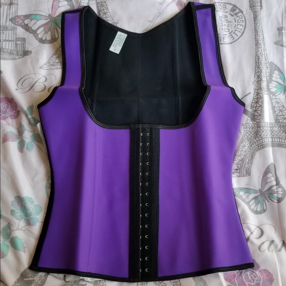 3 Hooks Vest Corset Latex Waist Trainer - Picture 3 of 3